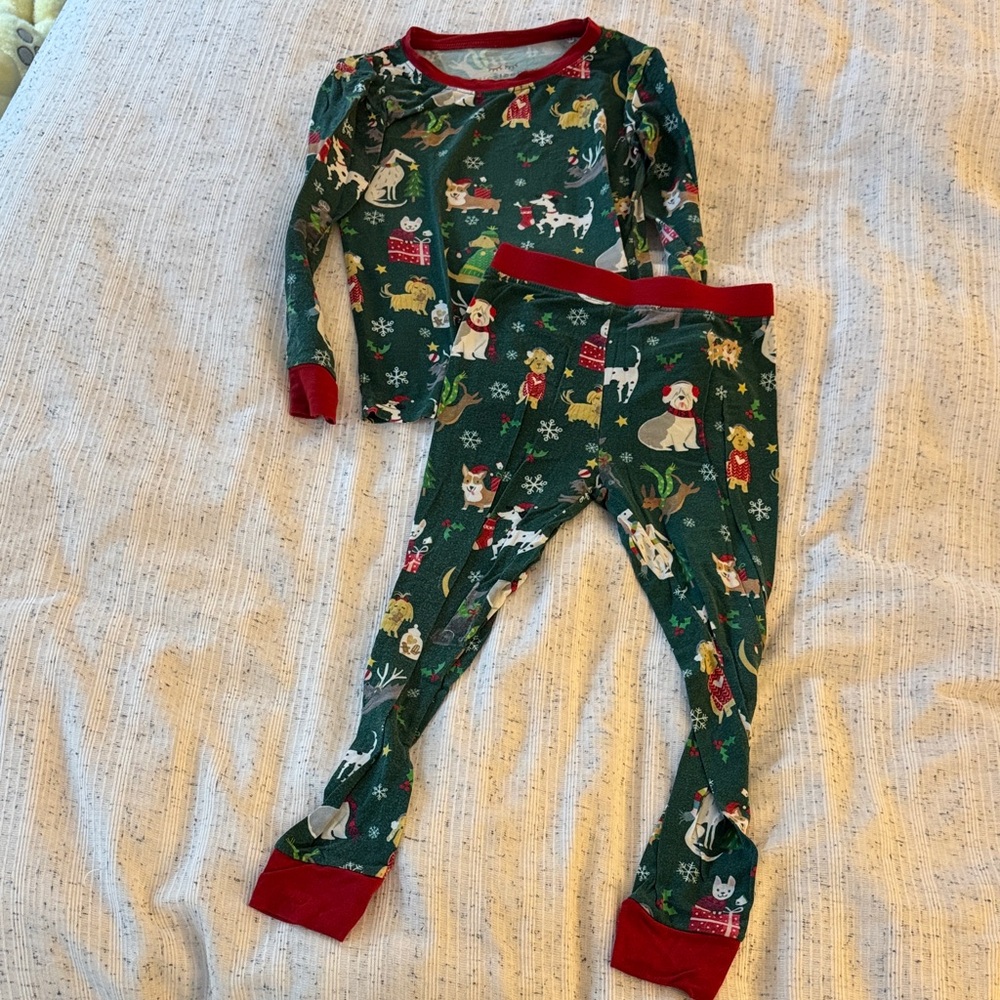 Little sleepies Christmas pajama set